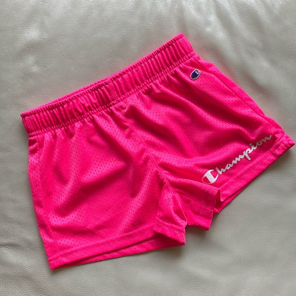 Pink youth Champion mesh Shorts - Picture 1 of 5